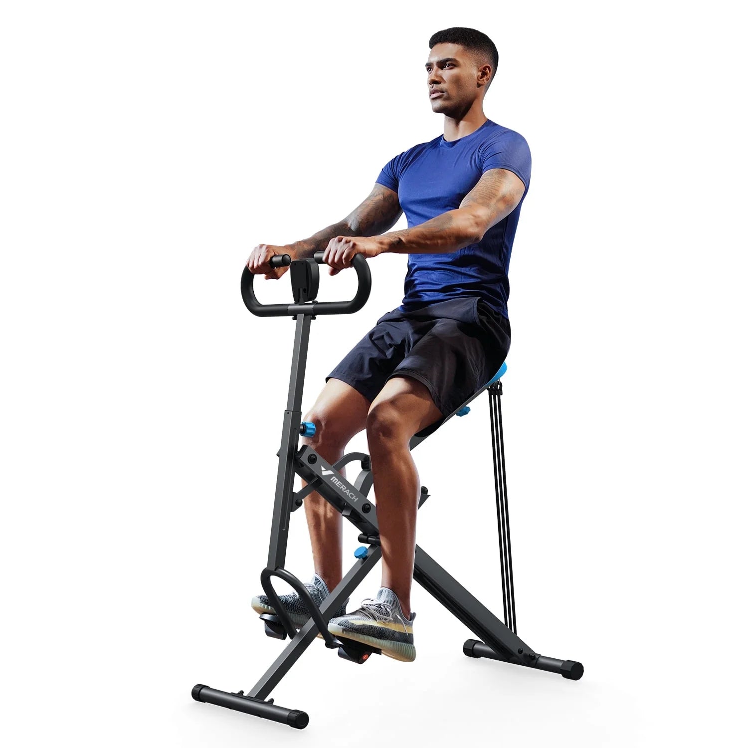 Compact Weight Support Squat Machine - 2-In-1 Glutes & Leg Exercise Trainer for Home Gym, 350 Lbs Capacity