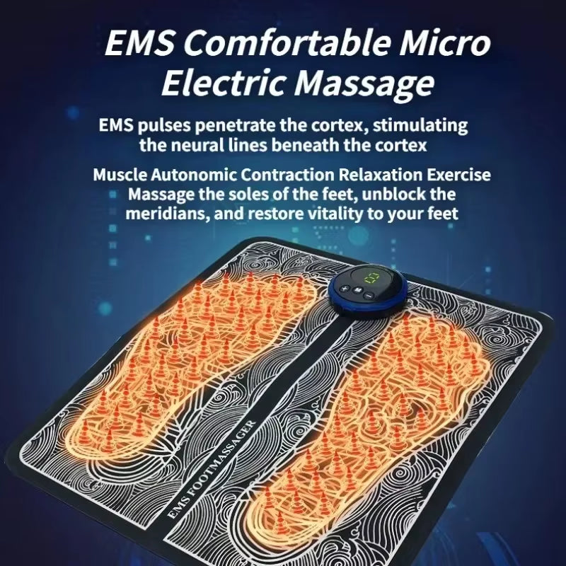 Portable Electric Foot Massager – Instant Relief with EMS Technology